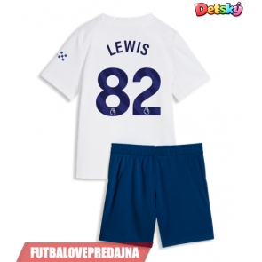 Lacne Dětský Futbalové dres Manchester City Rico Lewis #82 2026-27 Krátky Rukáv - Tretina (+ trenírky)